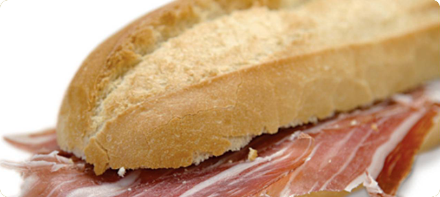 bocadillo de jamón ibérico