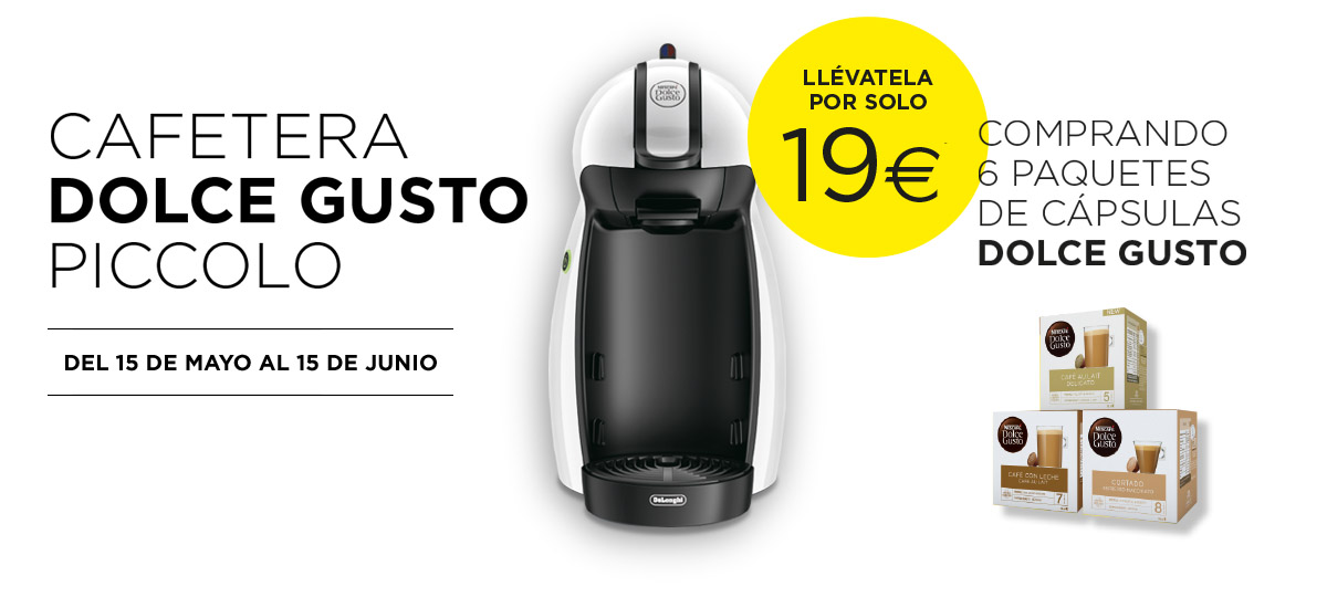 Promociones en cafeteras de cápsulas - NESCAFÉ® Dolce Gusto®