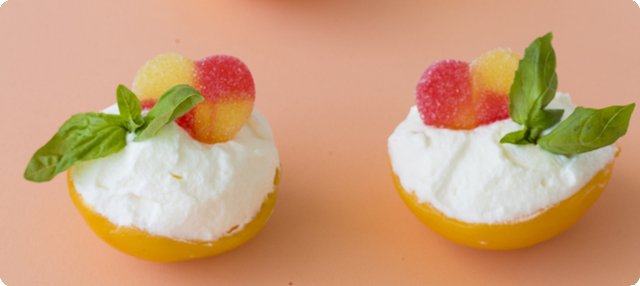 Melocotones rellenos