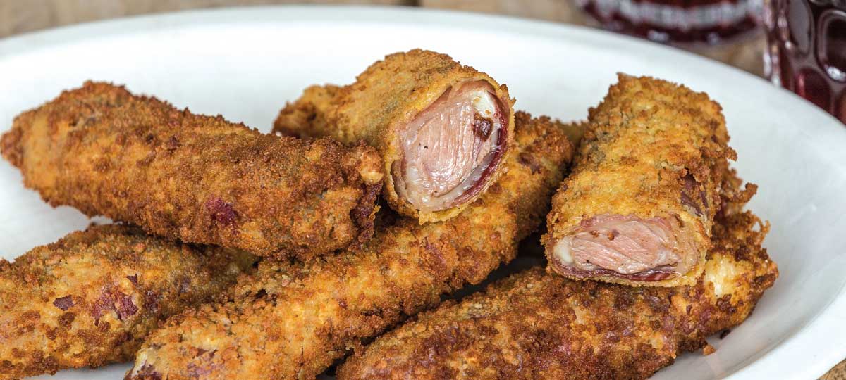 Cachopo con rabanitos y champiÃ±ones salteados