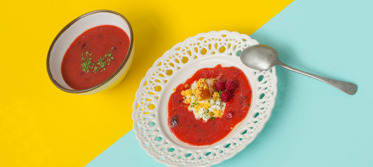 Gazpacho de frutos rojos