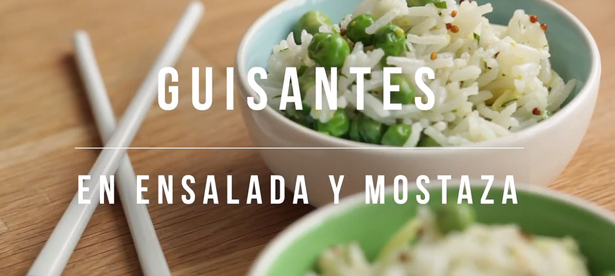 Guisantes en ensalada y mostaza