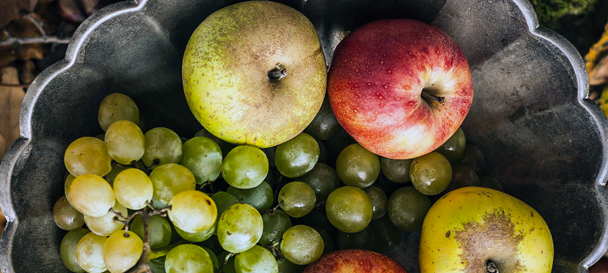 Uvas y manzanas: dulce otoño