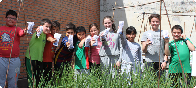 Alumnos del colegio Markonzaga de Sestao 