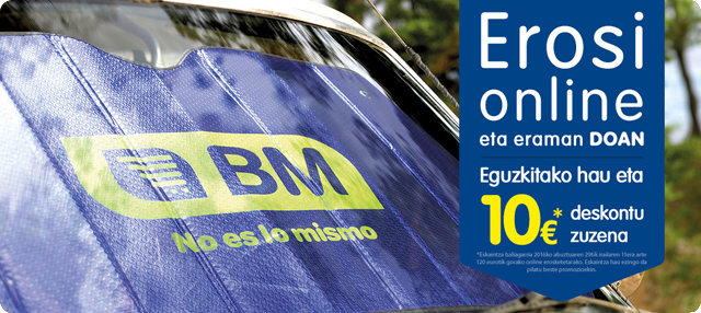 Deskontu zuzena zure hileko erosketan