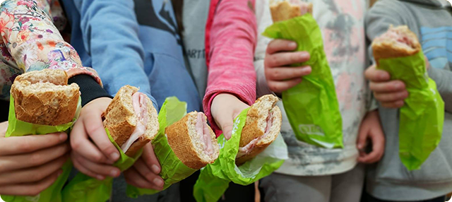 bocadillos merienda saludable alumnos primaria