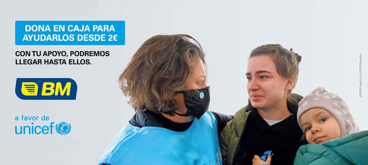 BM Supermercados y UNICEF, unidos por las niÃ±as y niÃ±os de Ucrania