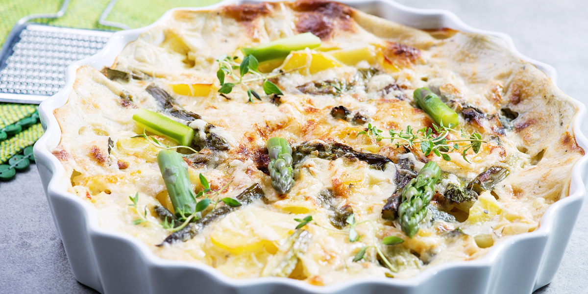 Zainzuriak bexamelarekin gratinatuta