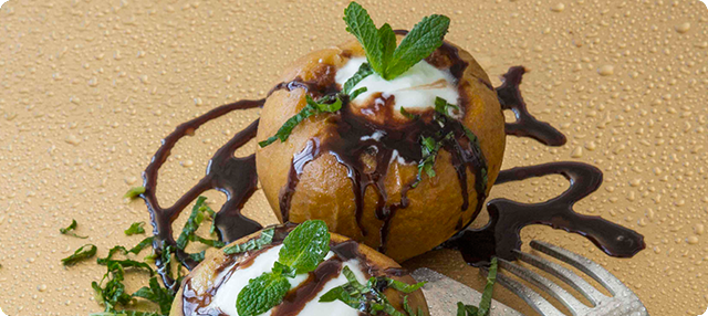 Manzana asada rellena