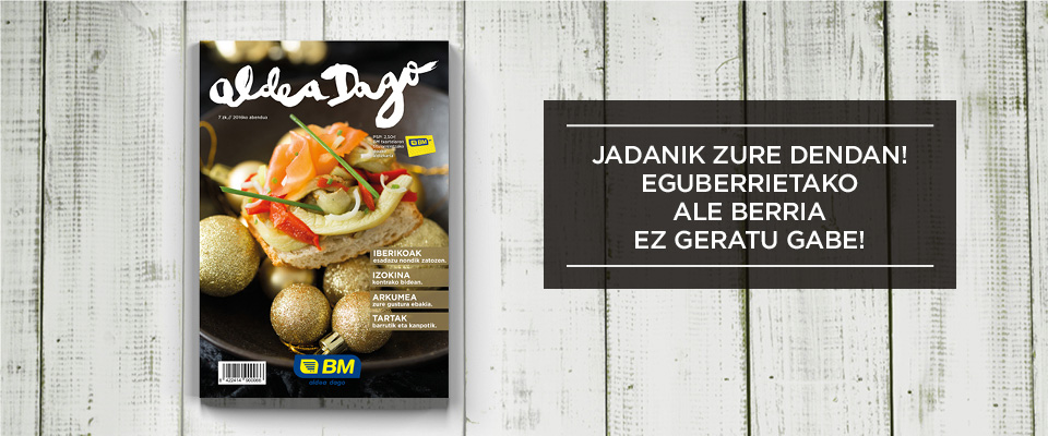 Iritsi dira Eguberriak “Aldea dago” aldizkarira