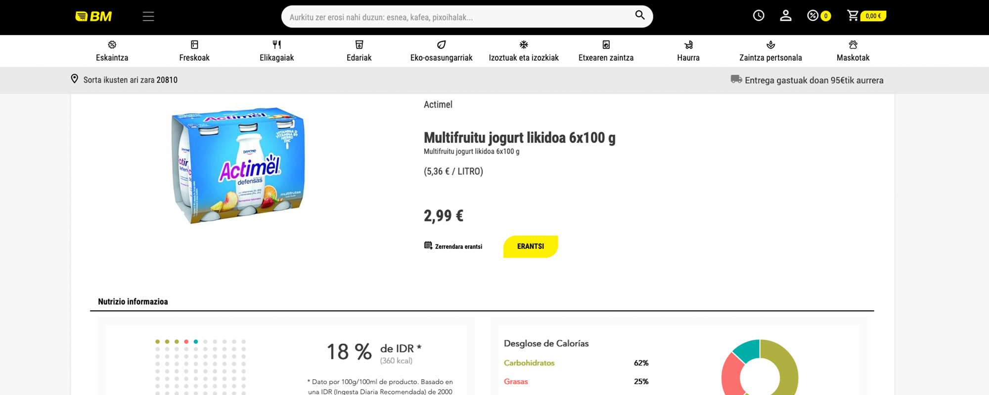 PRODUKTUAREN INFORMAZIOA